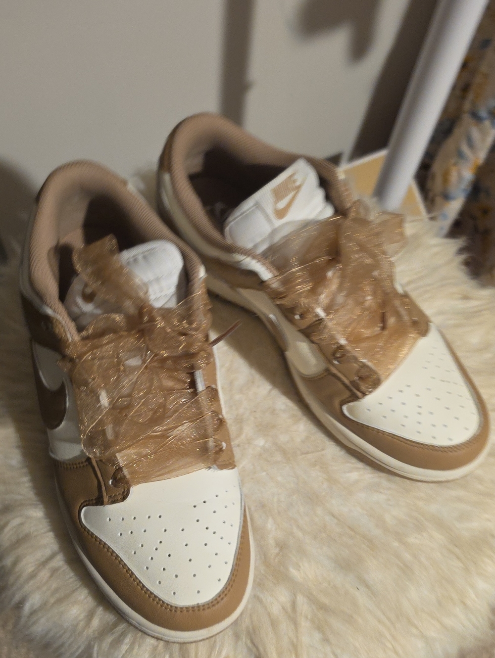 Nike Women’s Low-Top Sneakers in Cream and Tan